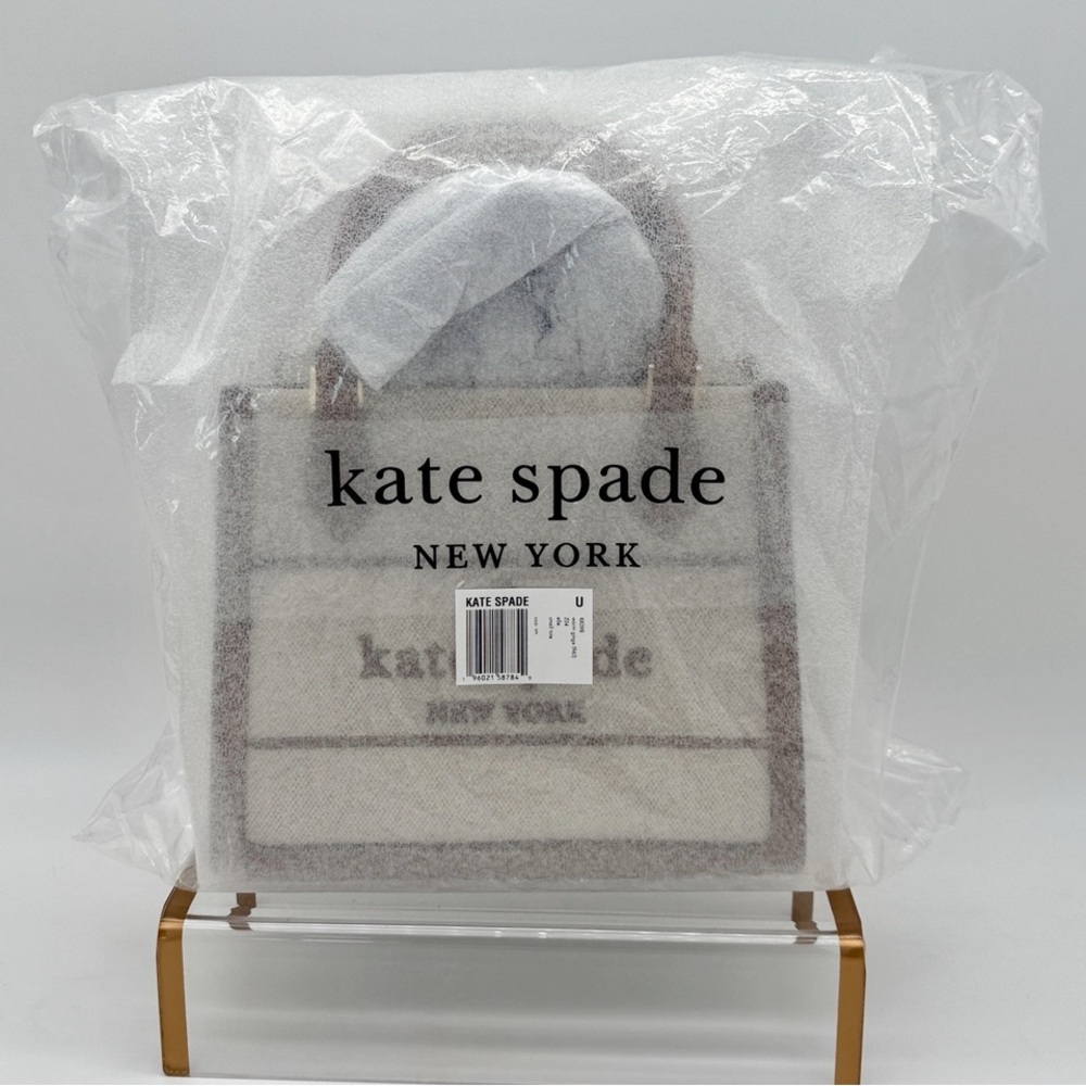 Kate Spade Ellie Canvas Small Tote Warm Gingerbread - Picture 10 of 16